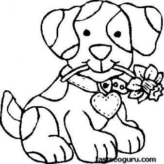 338x338 Print Out Dog Coloring Pages For Kids
