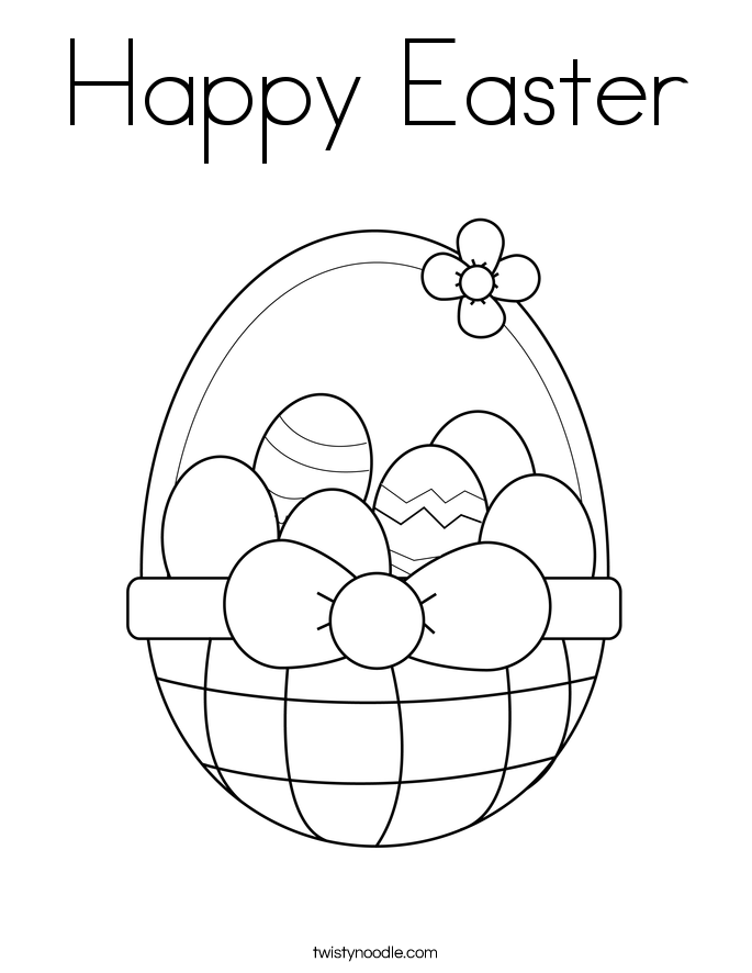 685x886 Happy Easter Coloring Page