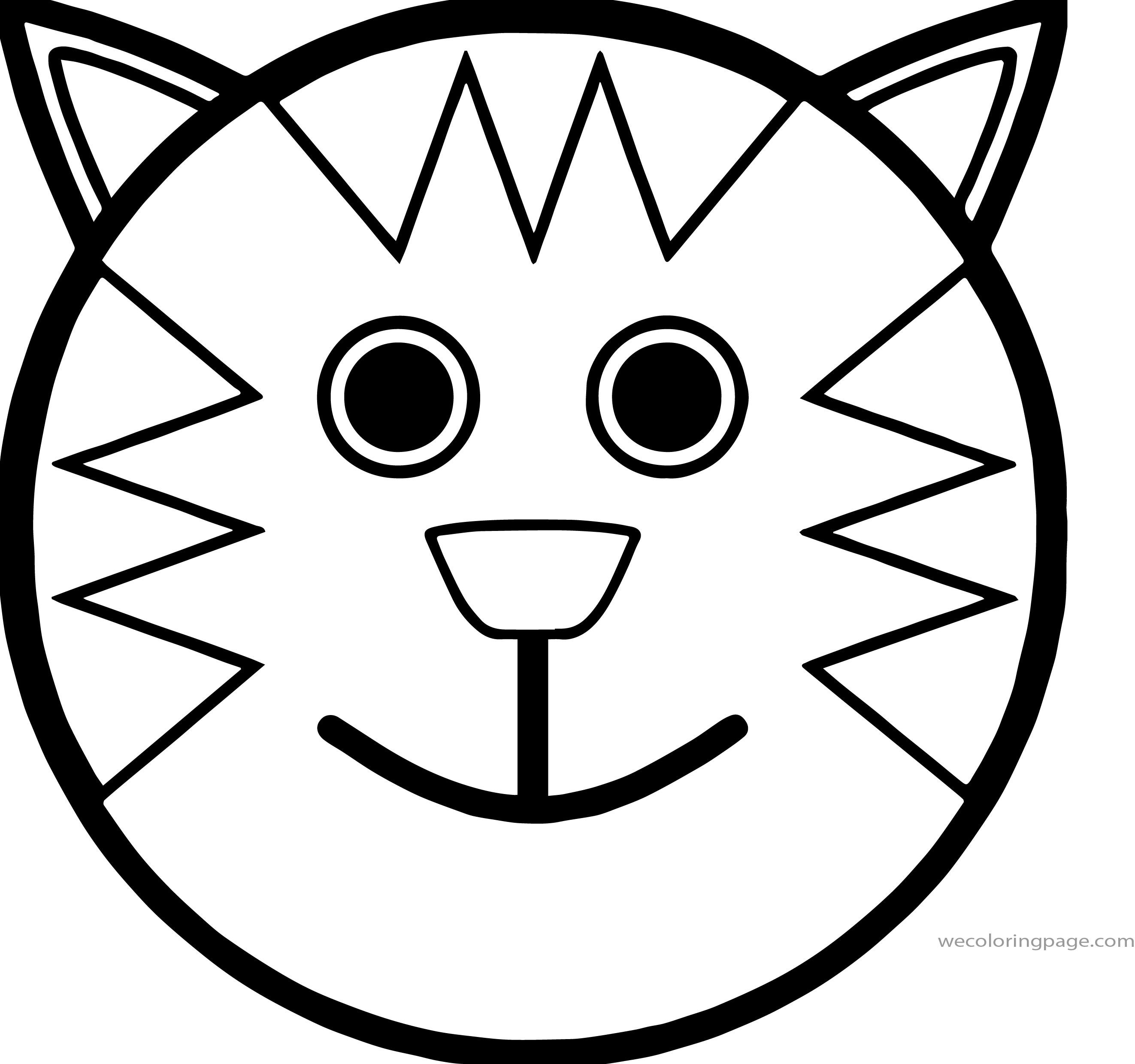 Happy Face Coloring Page