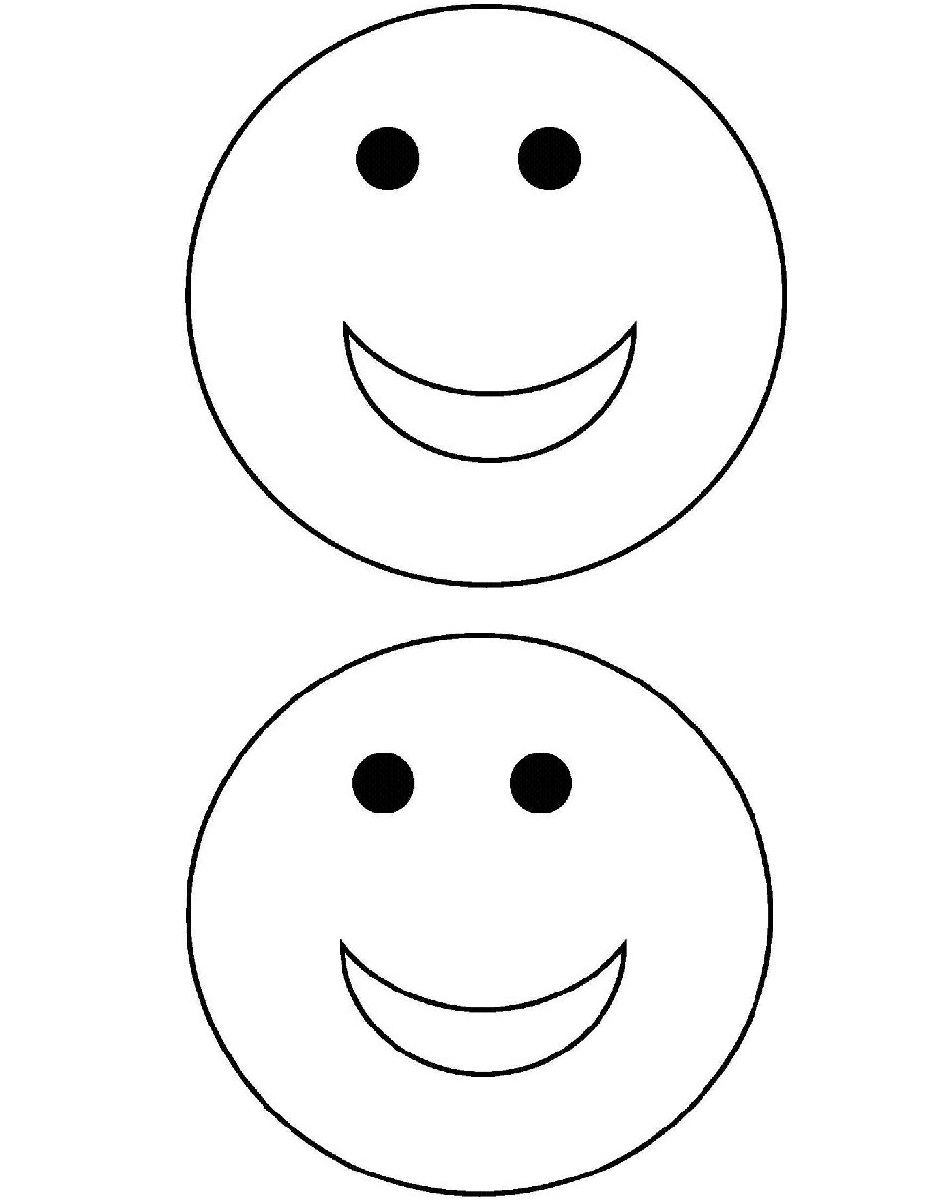 927x1200 Free Printable Smiley Face Coloring Pages For Kids With Regard