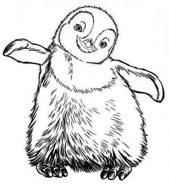578x630 Happy Feet 2 Coloring Pages