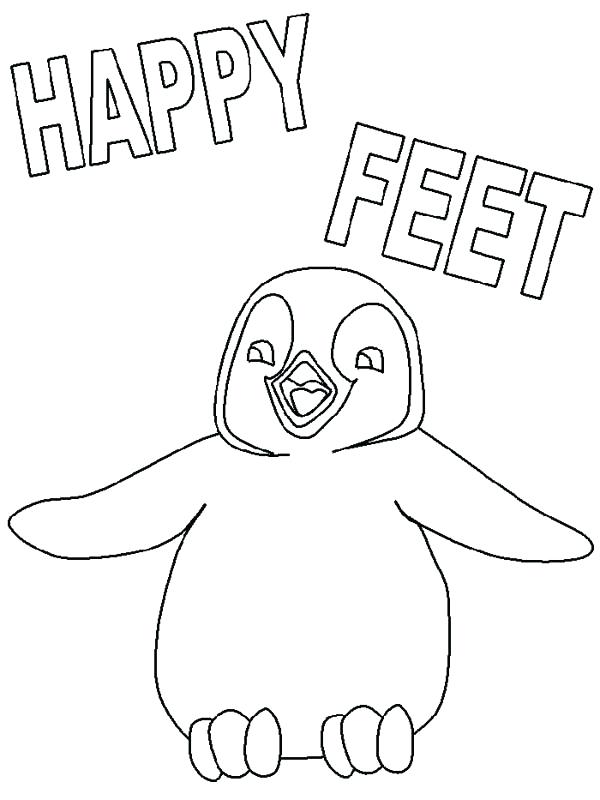600x800 Feet Coloring Pages Penguin Family Penguin Friends Dancing