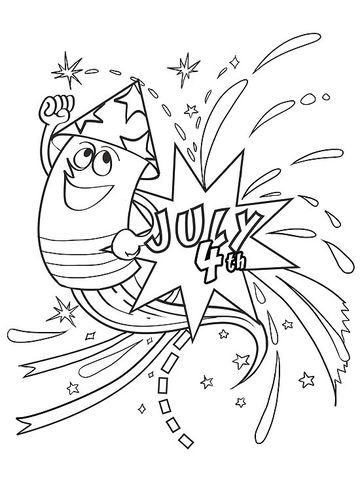 360x480 Best Happy 4th Of July Coloring Pages Free Printable Free 4781