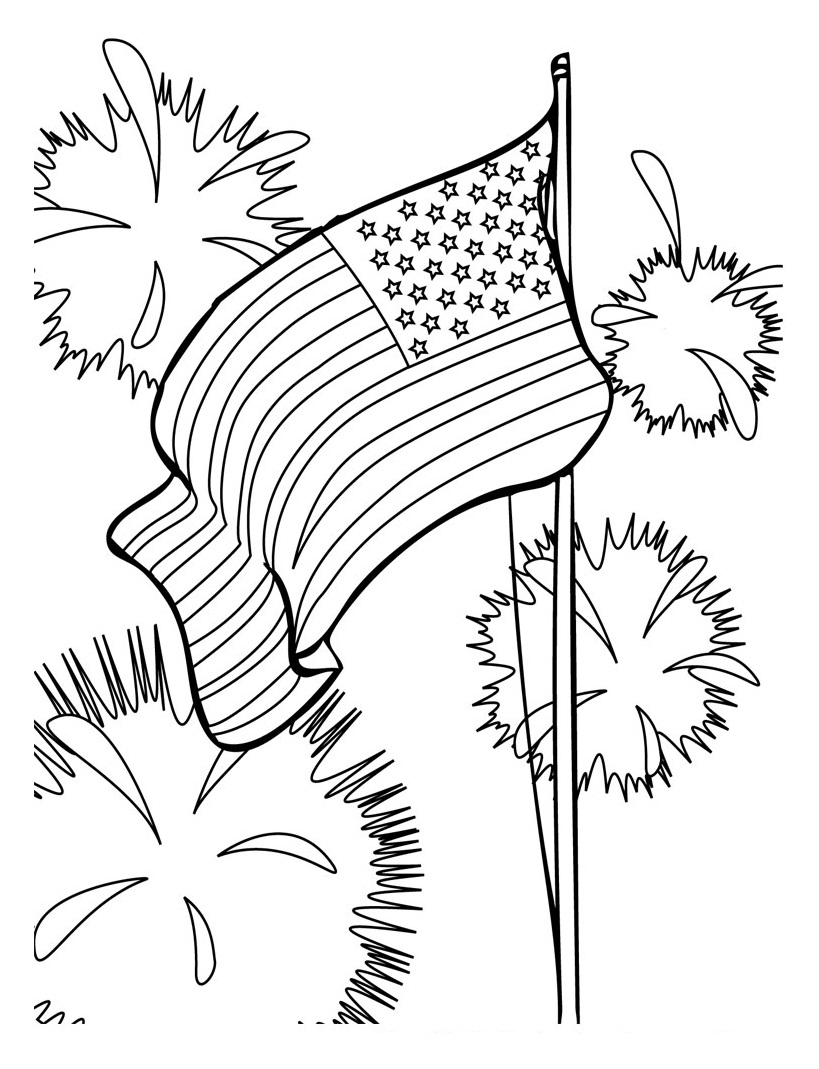 819x1069 4 Of July Coloring Pages