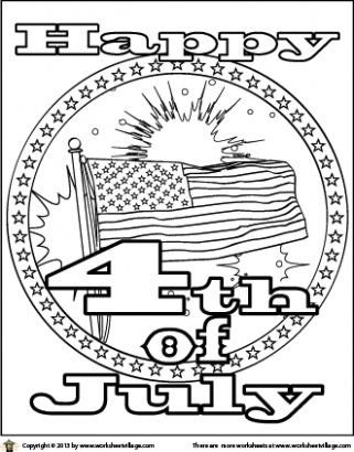 321x410 Happy 4th Of July Coloring Page