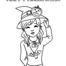 220x220 Witch Amp Ghost Coloring Pages