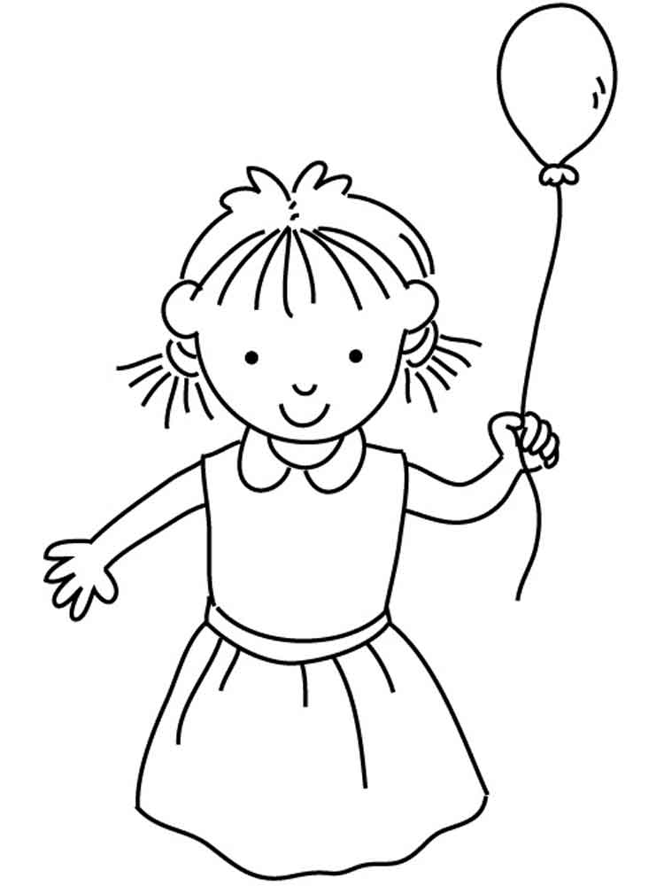 750x1000 Happy Girl Coloring Pages. Free Printable Happy Girl Coloring Pages.