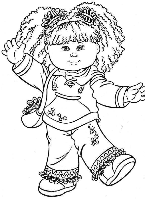 584x800 Happy 2014 Kid Girl Coloring Pages For Girls Printing