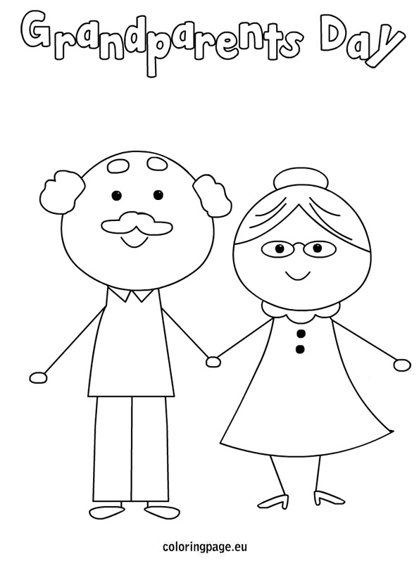 595x804 Best Grandparent's Day Coloring Page Free 4252 Printable