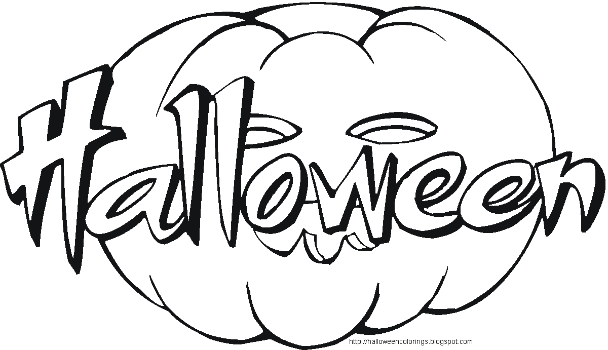 Happy Halloween Printable Coloring Pages