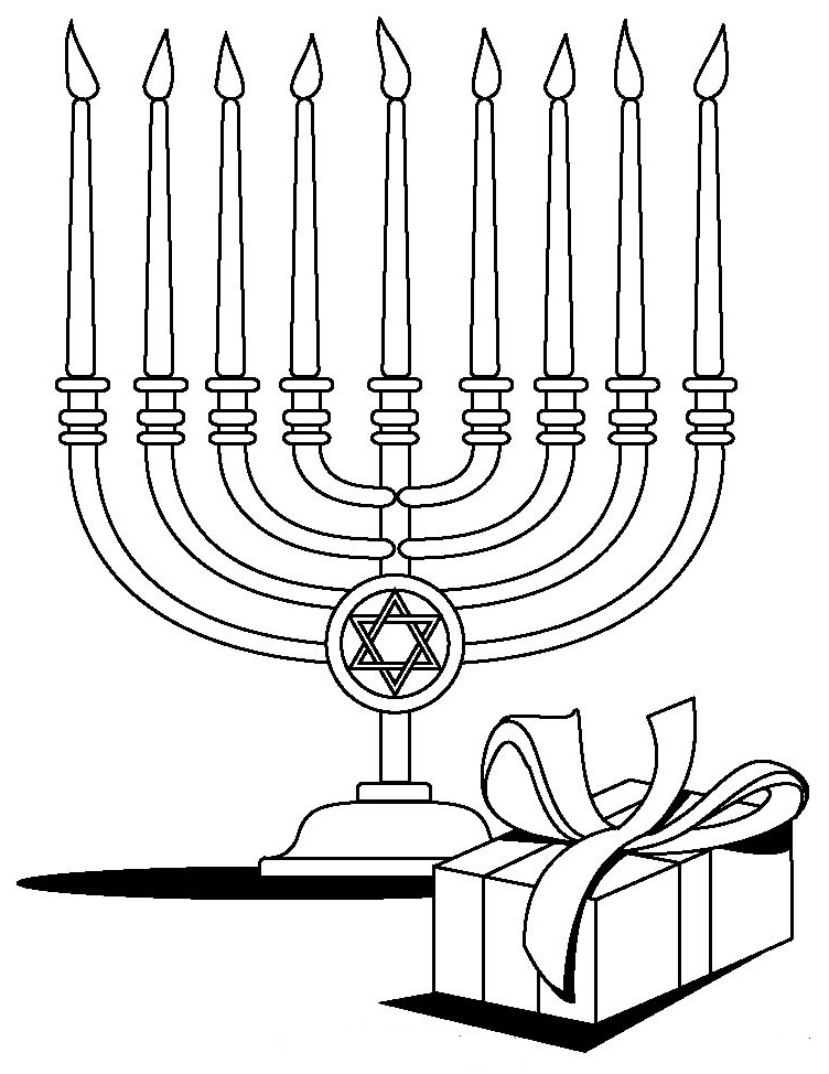 752x974 Download Free Hanukkah Color Pages Printable For Pre School