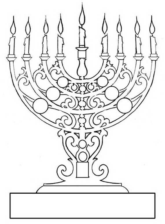 570x775 Hanukkah Coloring Pages Menorahs Menorah, Hanukkah And Hannukah