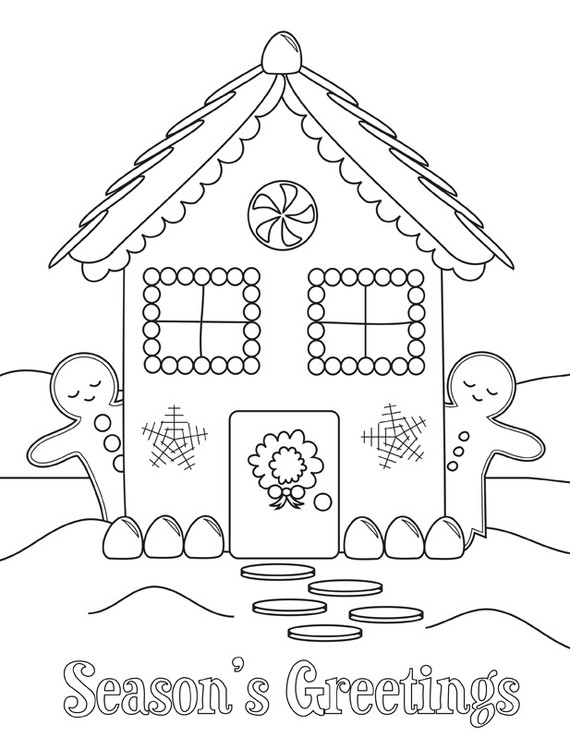 570x737 Holiday Coloring Page Printable Holiday Coloring Sheets Ideas