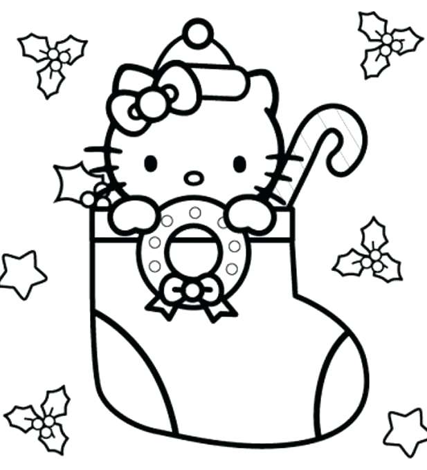 617x680 Holidays Coloring Pages Hello Kitty Happy Coloring Page Colouring