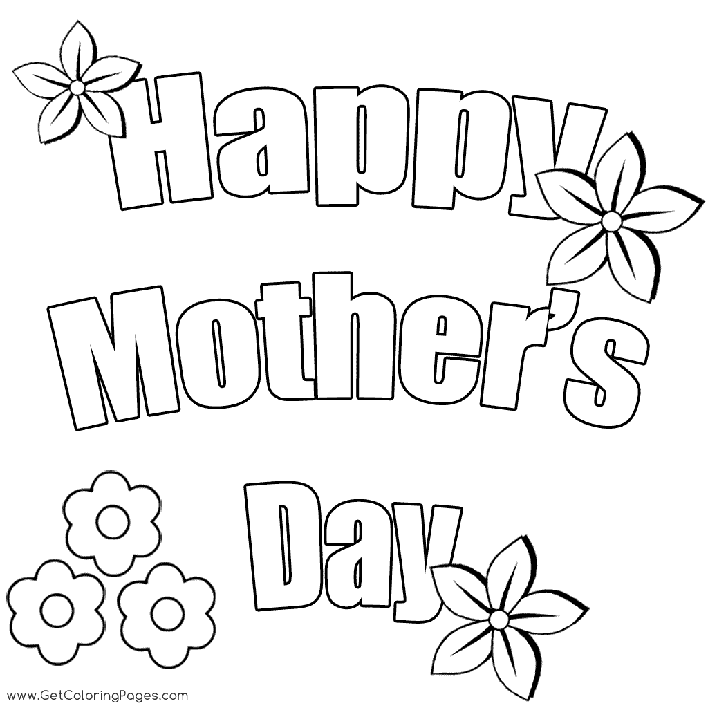 1024x1024 Happy Mother's Day Coloring Pages