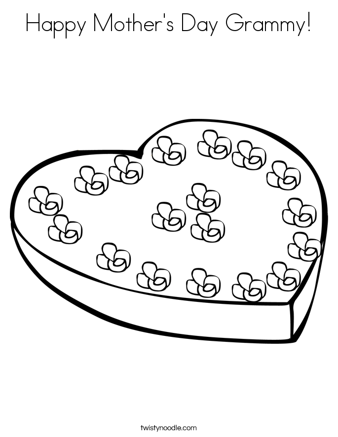 685x886 Happy Mother's Day Grammy Coloring Page