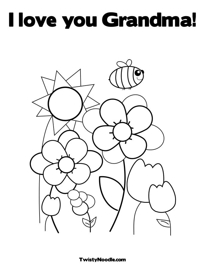 685x886 Grandma Coloring Pages