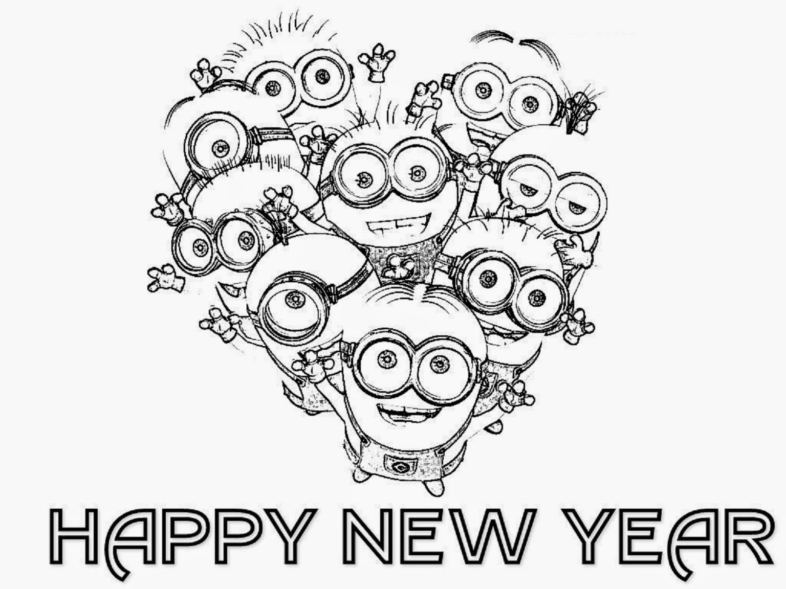 1536x1152 Immediately Happy New Year Coloring Sheets S Pages Printable