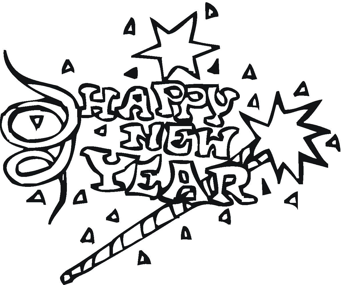 1200x999 Excellent Happy New Year Coloring Pages To Print Years
