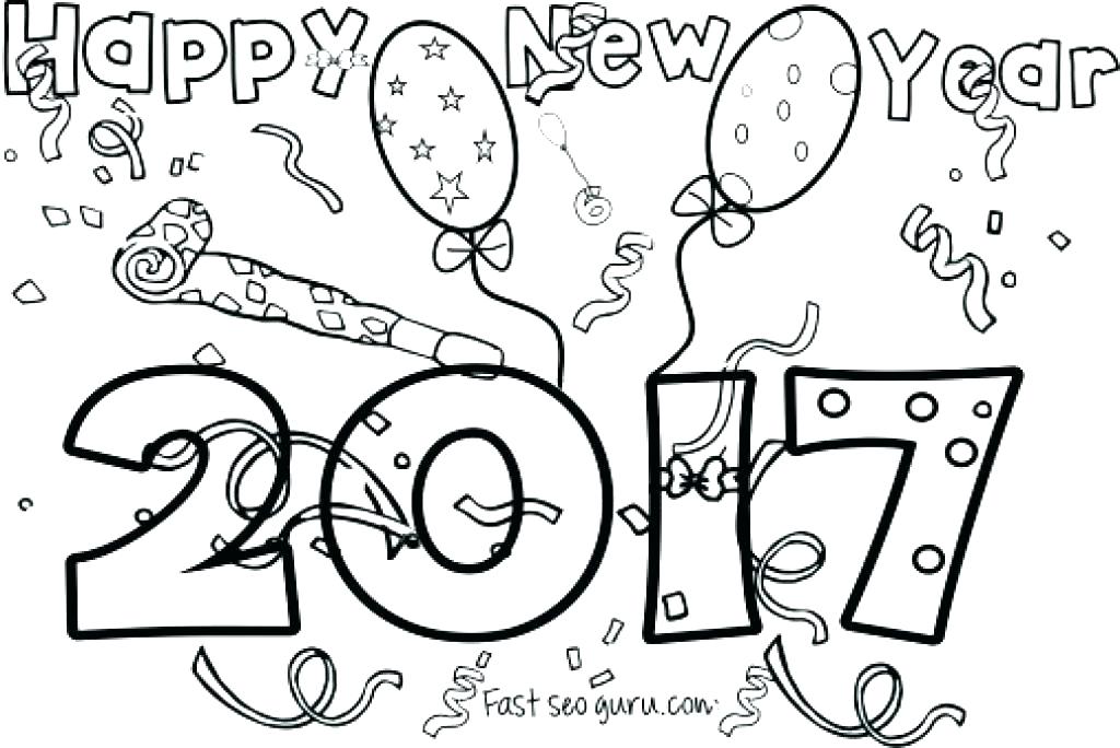 1024x684 New Year Coloring Pages Happy New Year Coloring Pages New Year