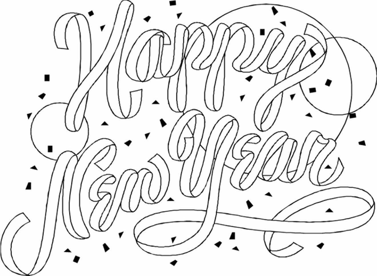 1320x967 Happy New Year Coloring Pages Fresh Happy New Year 2015 Printable
