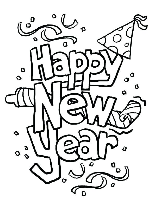 595x842 Happy New Year Coloring Pages Happy New Year Coloring Pages