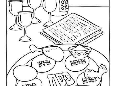 Happy Passover Coloring Pages