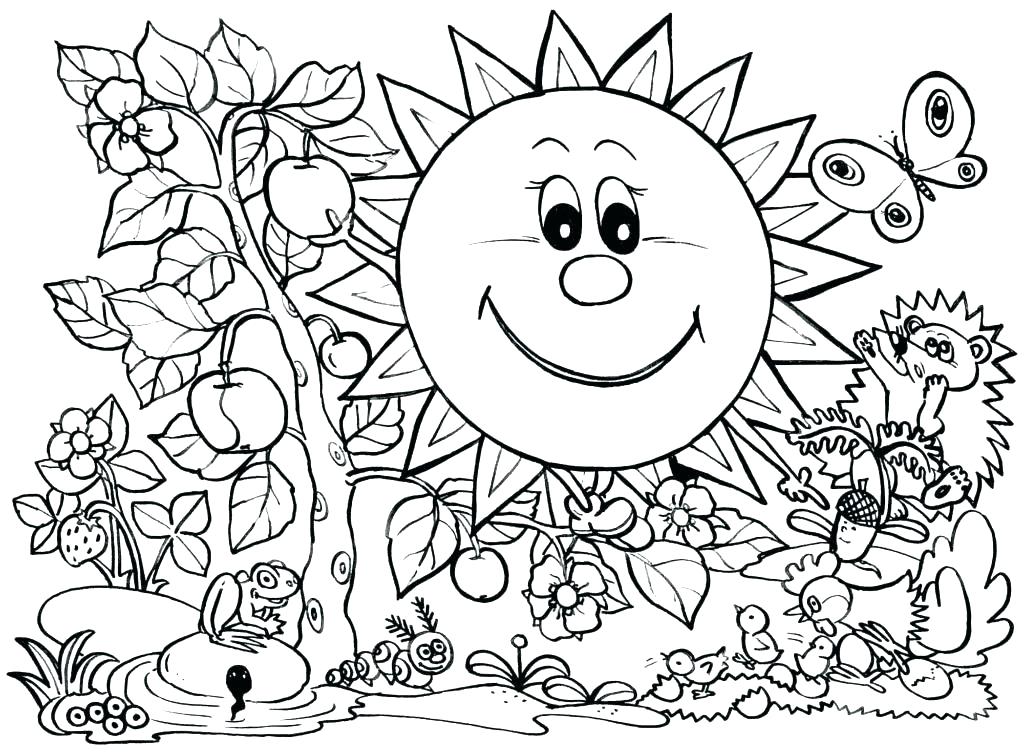 1024x753 Happy Spring Coloring Pages Free Ing Coloring Pages Printable