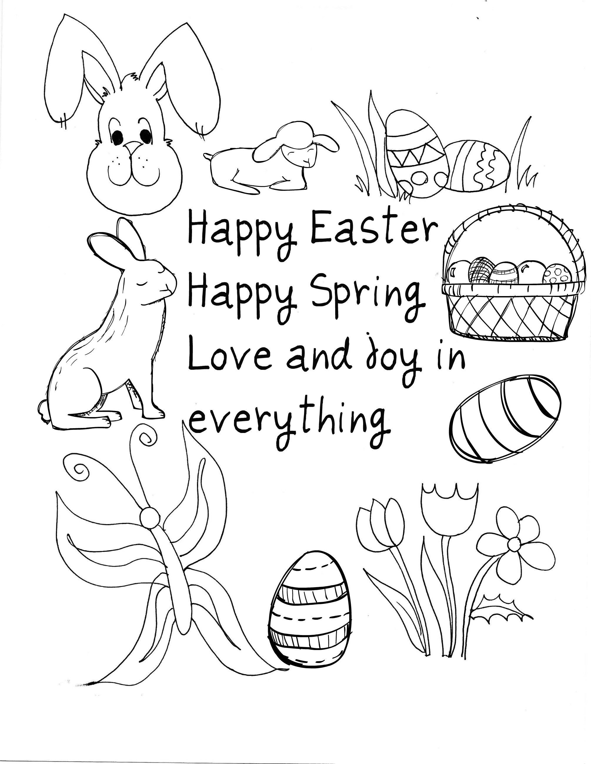 2010x2601 Spring Coloring Pages