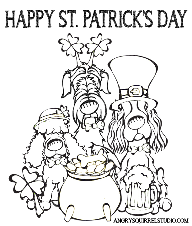 612x720 Happy St. Patrick's Day Coloring Page
