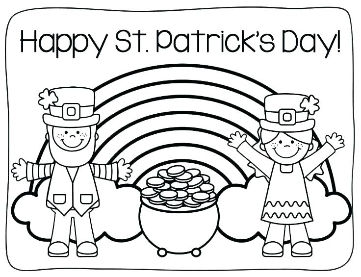 736x565 St Patricks Day Coloring Pages Preschool Leprechaun Page For Its