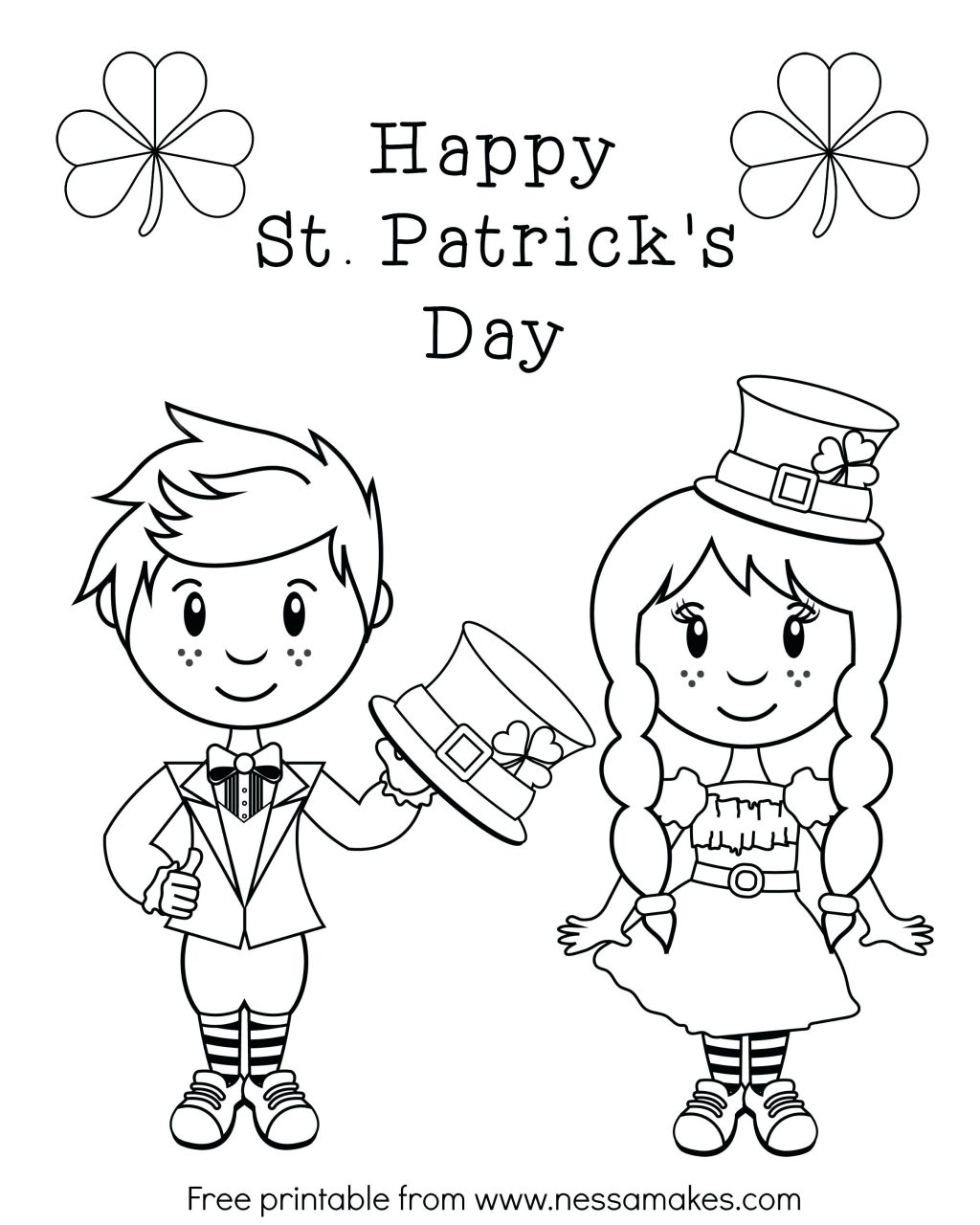 1024x1280 Coloring Pages ~ St Patrick Day Coloring Pages Free Printable