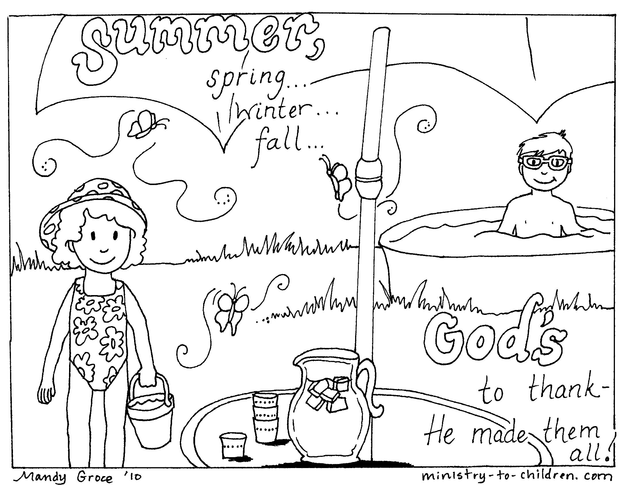 2172x1688 Summer Coloring Page Bible Coloring Pages Summer