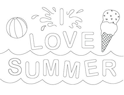 420x320 Coloring Pages For Summer Summer Fun Coloring Pages Fun Printable