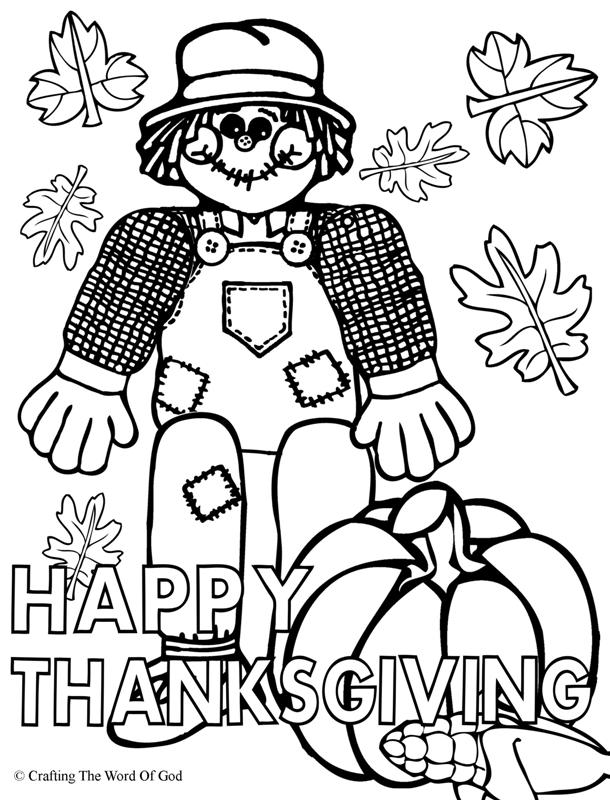 610x800 Happy Thanksgiving 1 Coloring Page Crafting The Word Of God