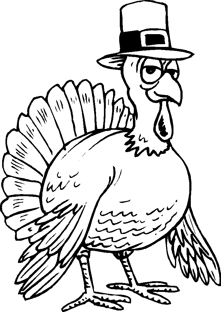 725x1024 Thanksgiving Turkey Coloring Pages