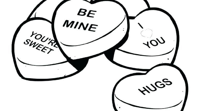 770x430 Coloring Pages Of Valentines Day Ing Happy Valentines Day Hearts