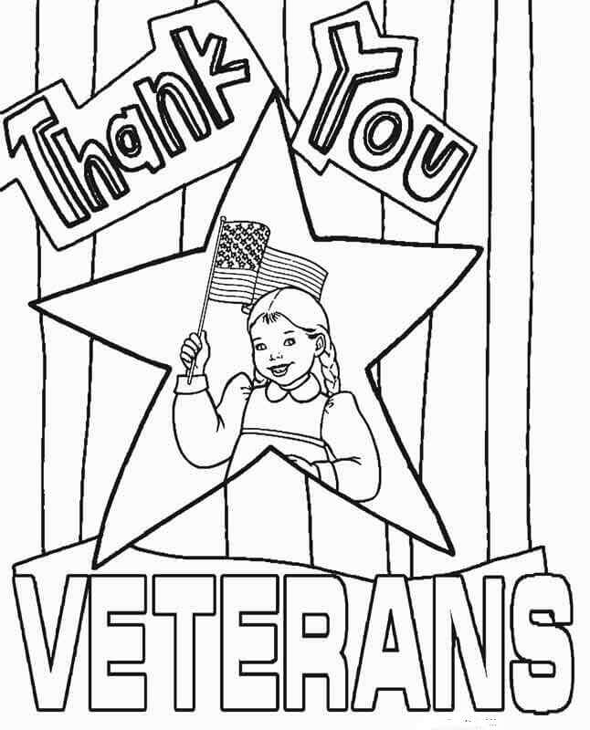 Happy Veterans Day Coloring Pages