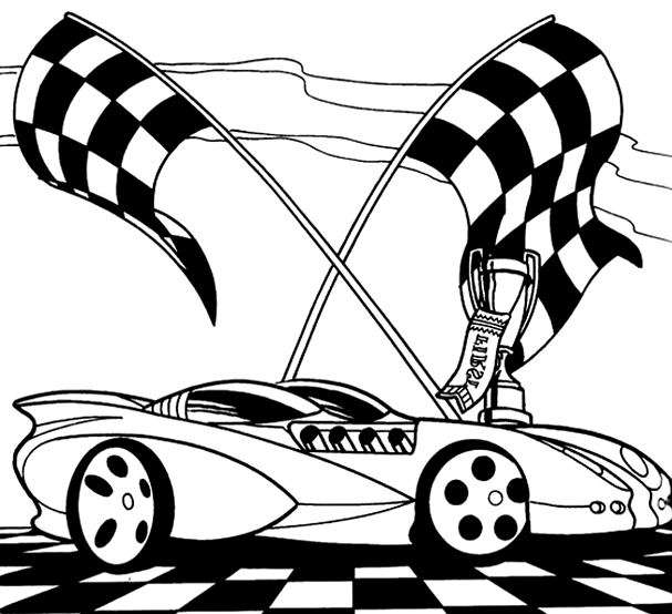 607x554 Race Car Coloring Pages 360coloringpages