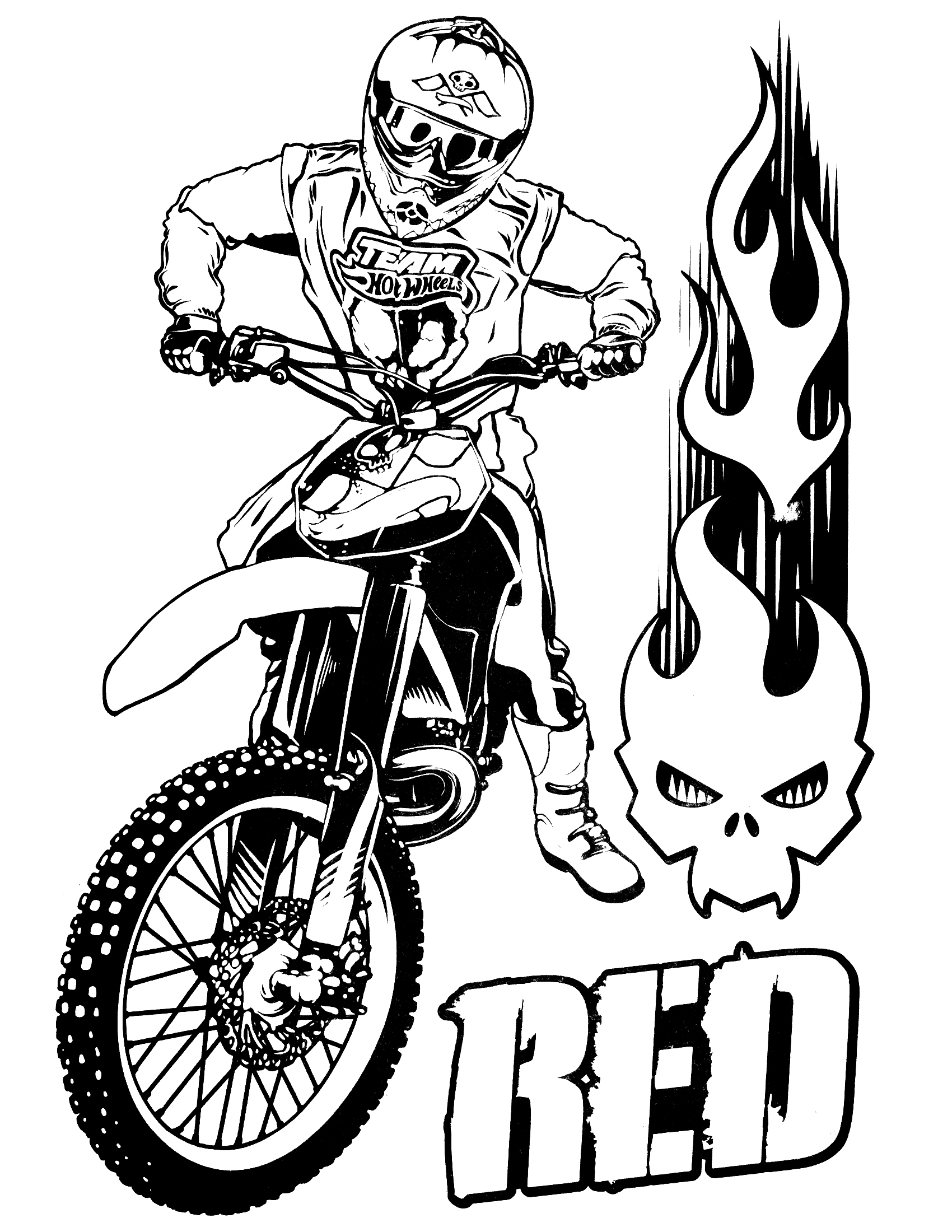 1700x2200 Hot Wheels Coloring Pages