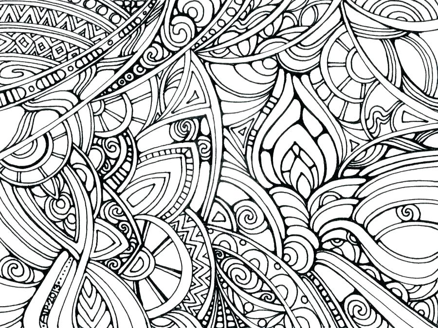 Hard Abstract Coloring Pages