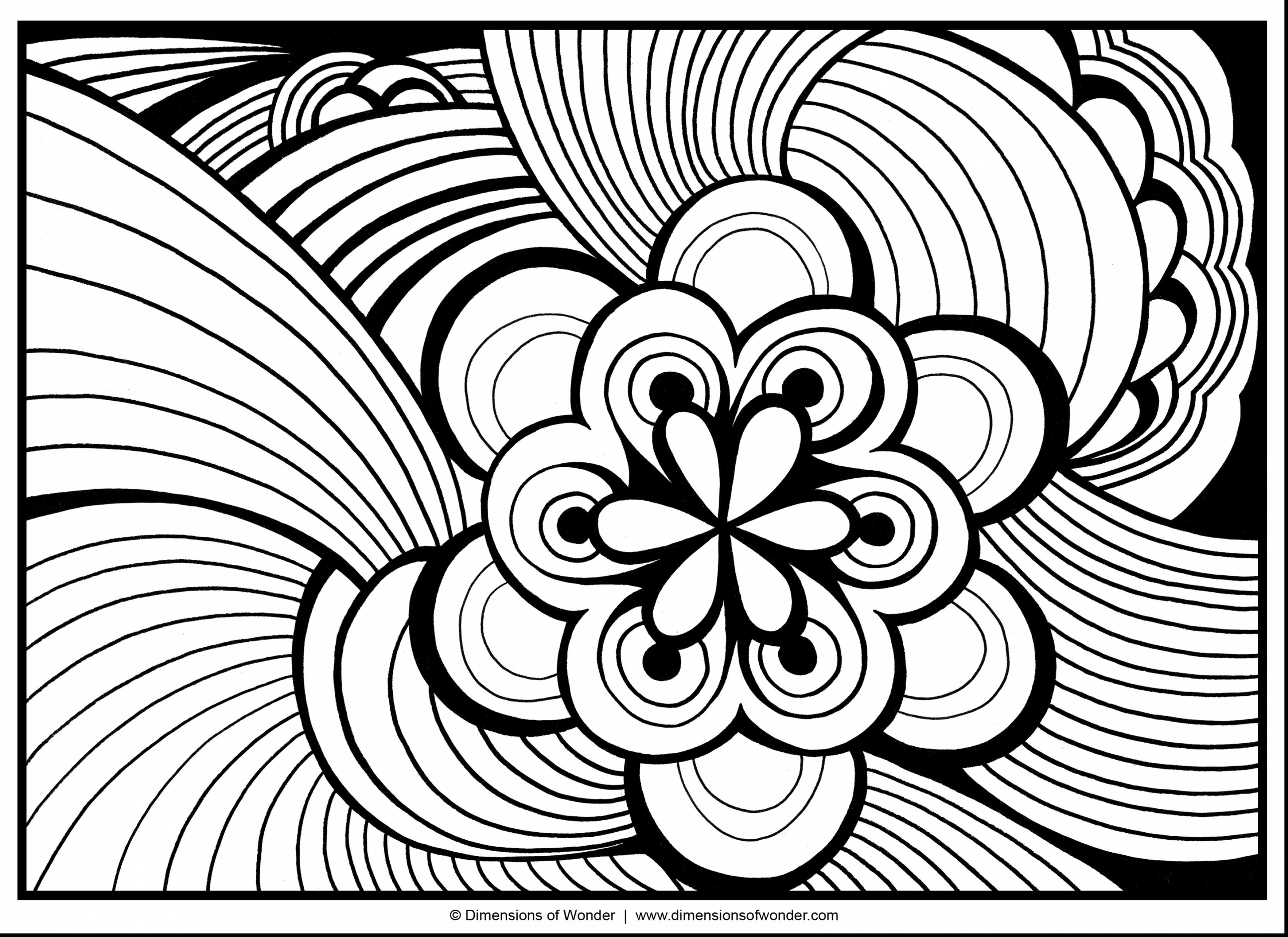 3630x2640 Cool Adult Coloring Pages With Hard Detail Of Abstract Printable