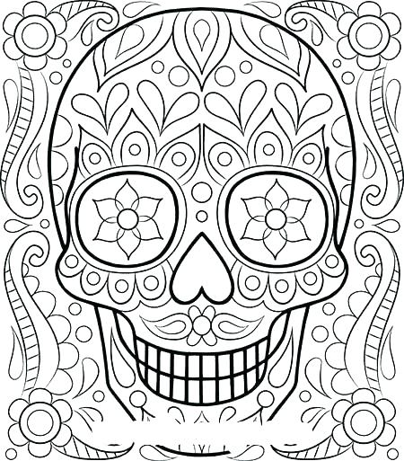 450x513 Flower Coloring Sheets Hard Flower Coloring Pages Advanced Flower