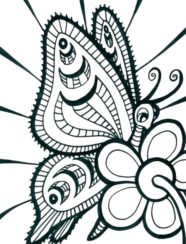 618x810 Flowers And Butterflies Coloring Pages Coloring Page Horse