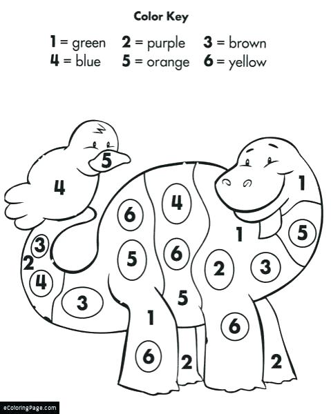 479x600 Color By Number Coloring Pages Dinosaur Color By Number Free Color