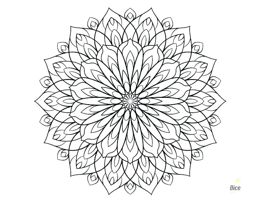 863x667 Free Printable Hard Coloring Pages Adults For G Also Difficult