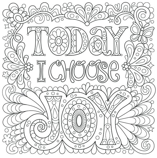 600x604 Free Color Pages For Adults Cliptext.co