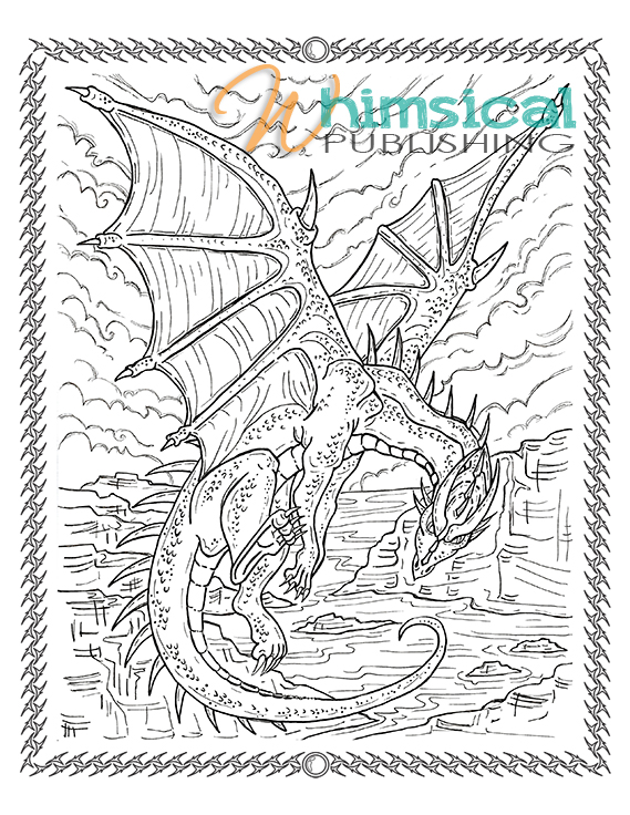 569x736 Funky Coloring Pages Dragons Hard Inspiration