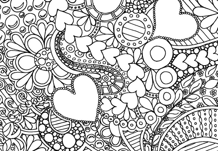 736x511 Free Coloring Pages For Adults Printable Hard To Color Free