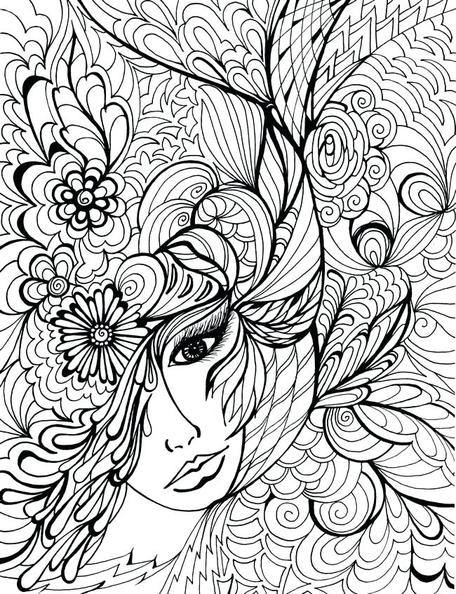 650x847 Free Printable Hard Coloring Pages Adults Coloring Page